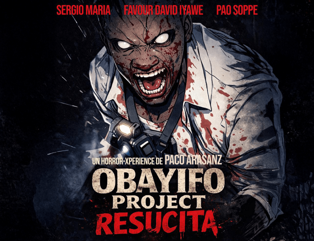 Cartel del rodaje de Obayifo Project: Escena 60B en MiniHollywood Oasys (2026)